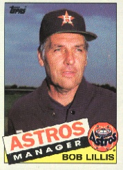 1985 Topps Baseball Cards      186     Bob Lillis MG